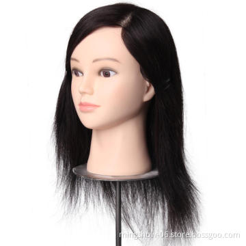Practice head real hair barber training head in other hair salon equipment